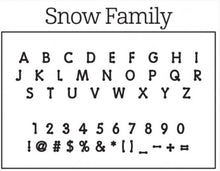 Personalized Stamper-Snow Family