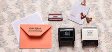 Personalized Rectangle Stamper- Sealed with a Heart