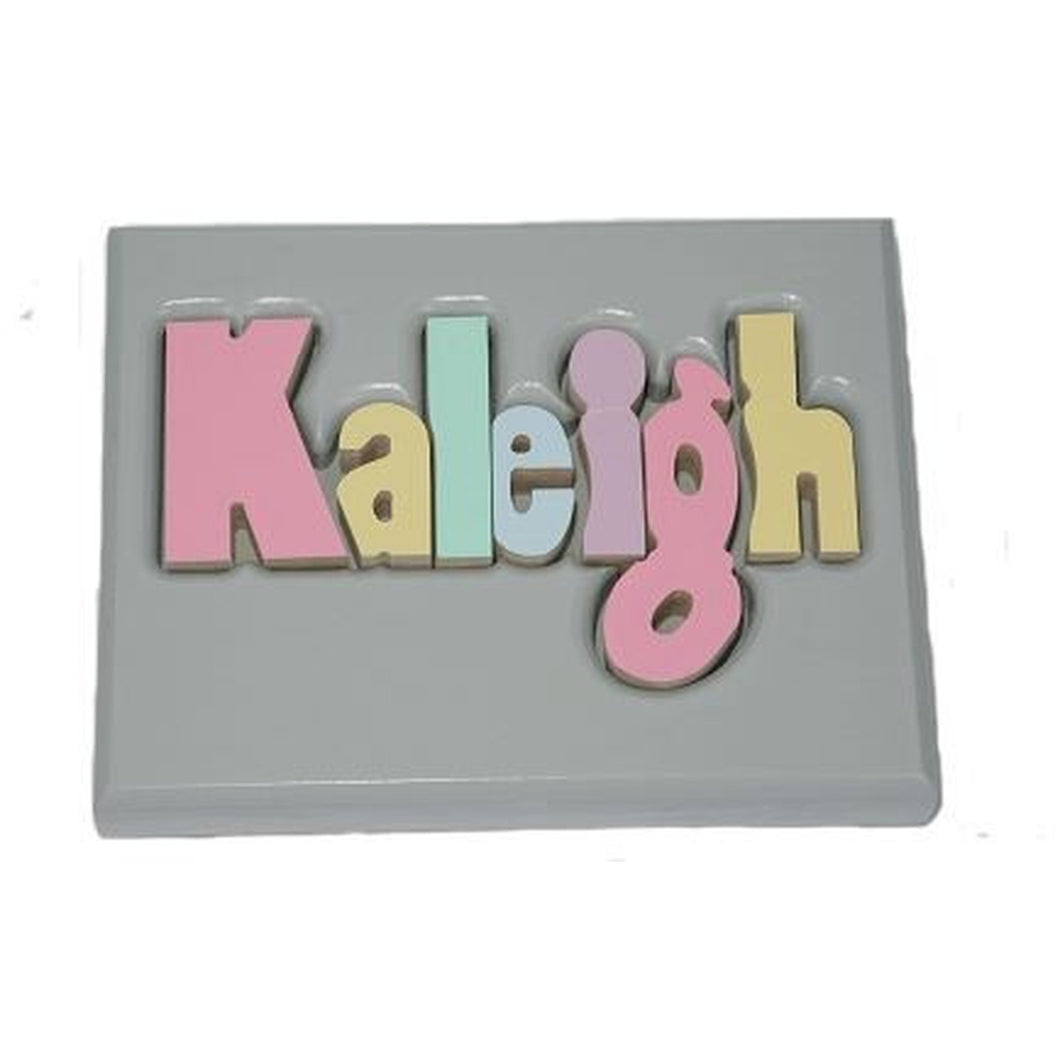Colored Name Puzzle Stool (Click to see more options)