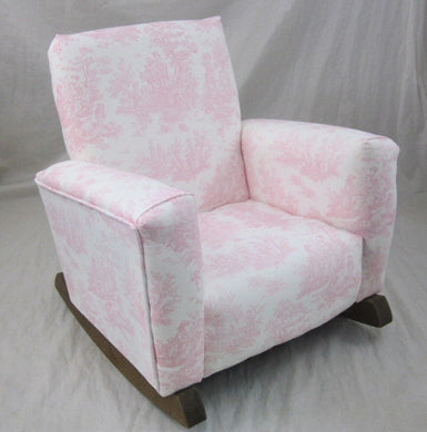 Upholstered Rocker Pink Jamestown