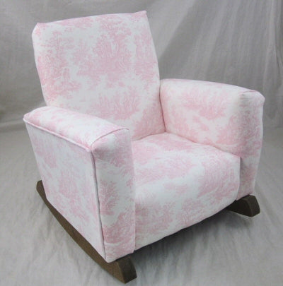 Upholstered Rocker Pink Jamestown