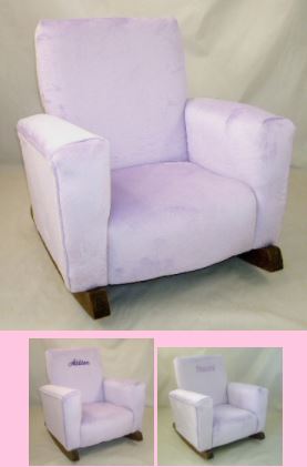 Upholstered Rocker Precious Lavender