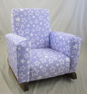 Upholstered Rocker Twinkle Purple
