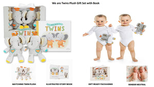 Twins Elephant Plush and Book